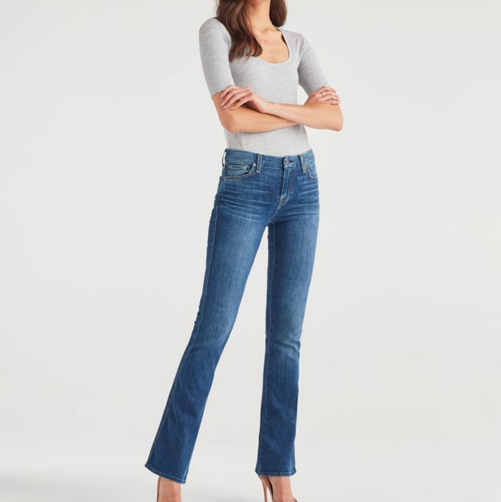 7 FOR ALL MANKIND "A" POCKET JEANS, SIZE 29